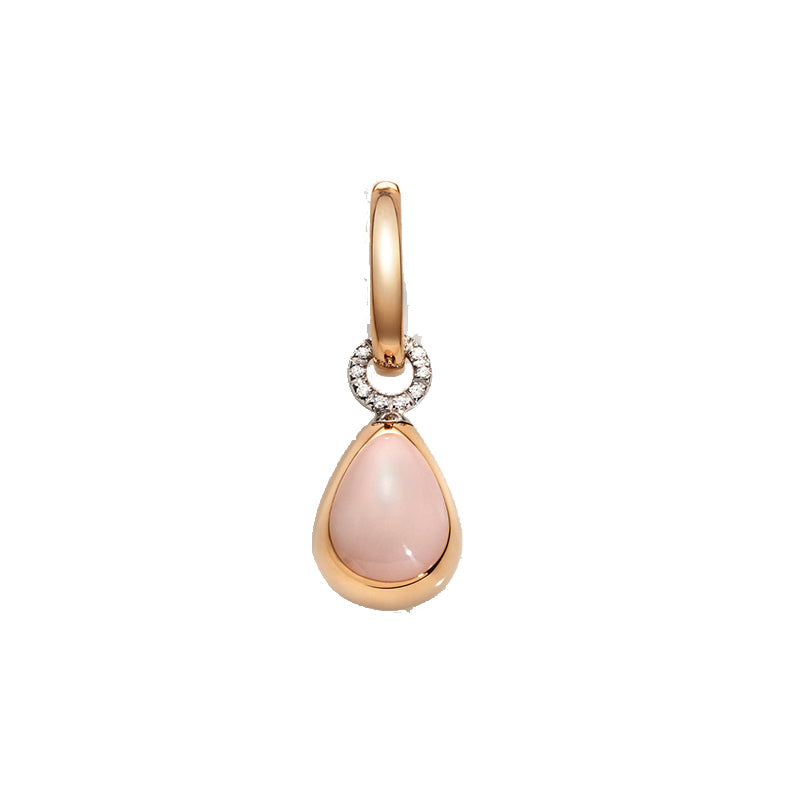 Ohrringe aus der Kollektion Chantecler Capriful aus 18 Karat Roségold, rosa Koralle und Diamanten – 35995