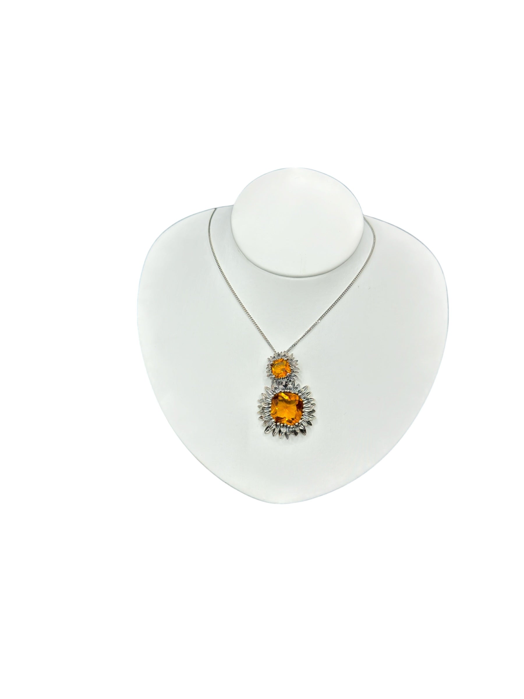 LABRIOLA MARGHERITA SILBERKETTE MIT GELBEM CITRINQUARZ - 2241