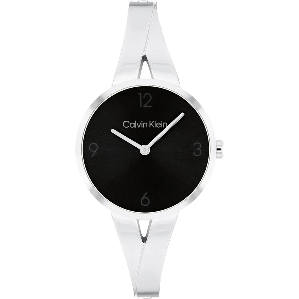 Orologio Calvin Klein da donna, Joyful, bracciale in acciaio e quadrante black, 30mm - 25100026