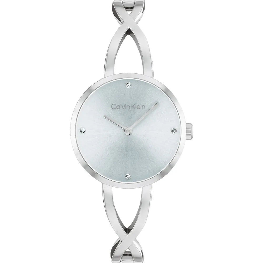 Orologio Calvin Klein da donna, Sculpted Embrace, TOTAL SILVER, 28mm - 25100058