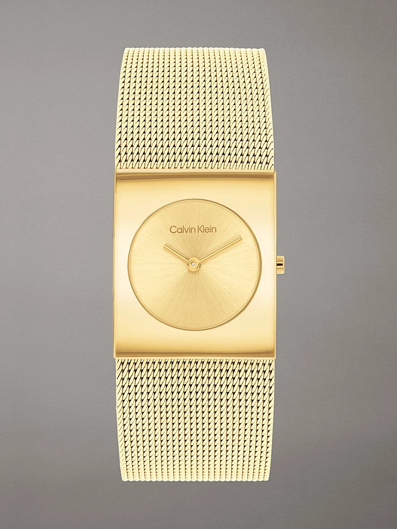 Orologio braccialato al quarzo Calvin Klein donna Pulse, in acciaio dorato, 24mm - 25100062