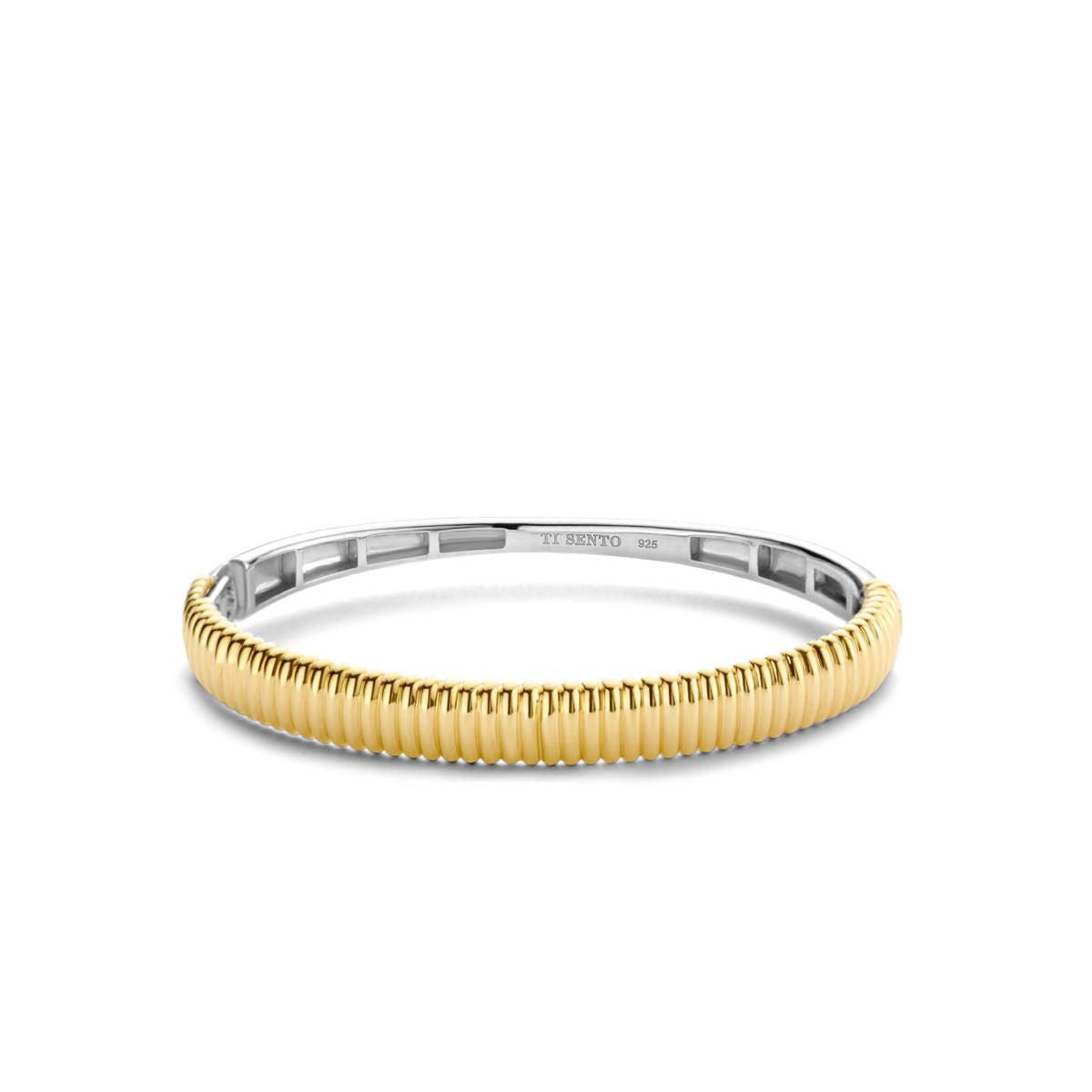 Zweifarbiges, starres Silberarmband – 2957SY