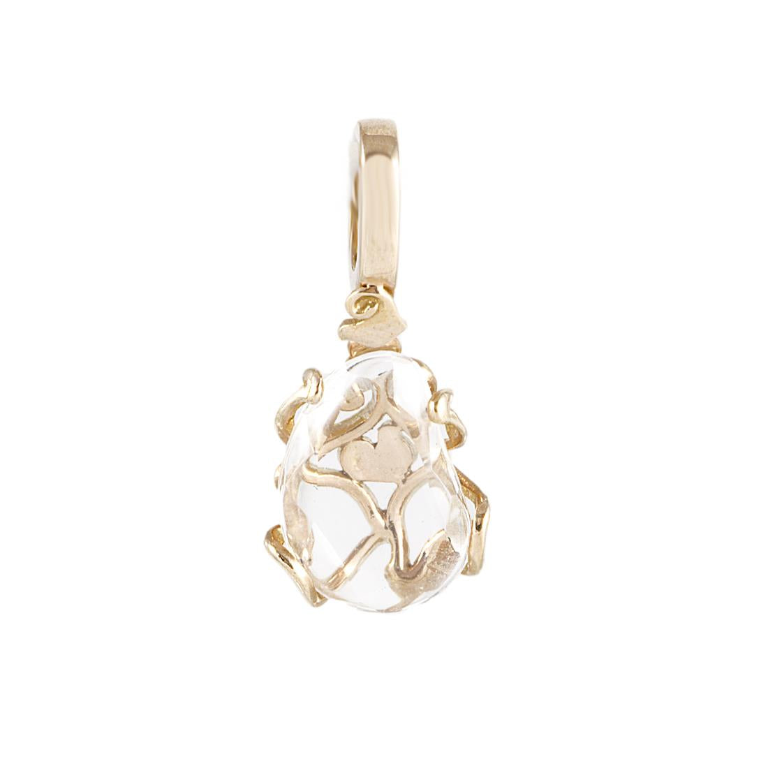 Ciondolo Chantecler, collezione Diamour FOlies, in oro giallo 18kt e cristallo di rocca - 29565