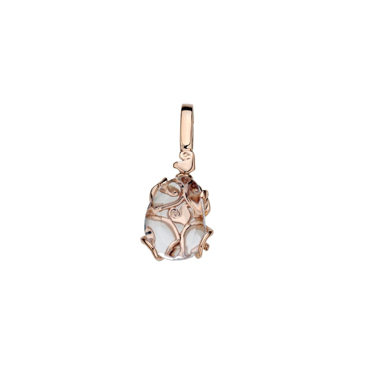 Ciondolo Chantecler, collezione Diamour FOlies, in oro giallo 18kt e cristallo di rocca - 29565