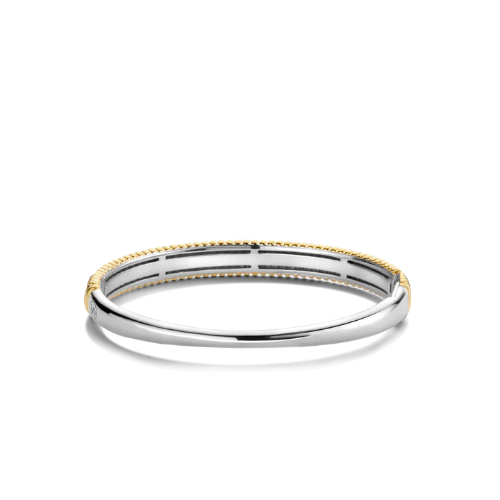 Zweifarbiges, starres Silberarmband – 2957SY