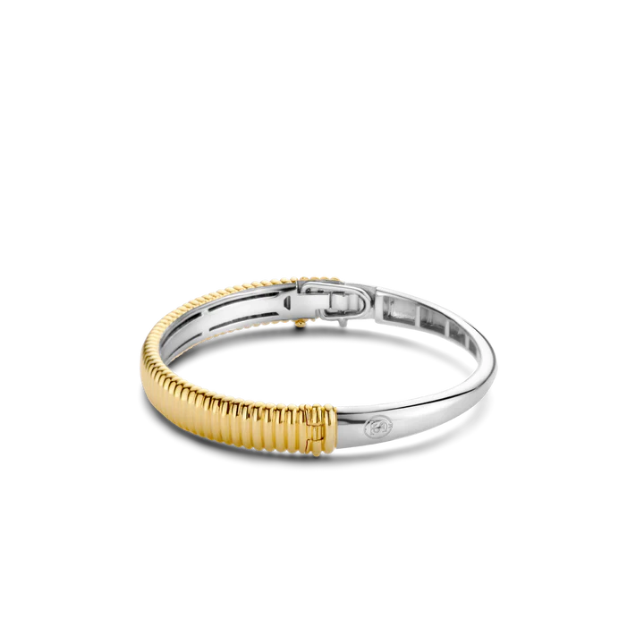 Zweifarbiges, starres Silberarmband – 2957SY