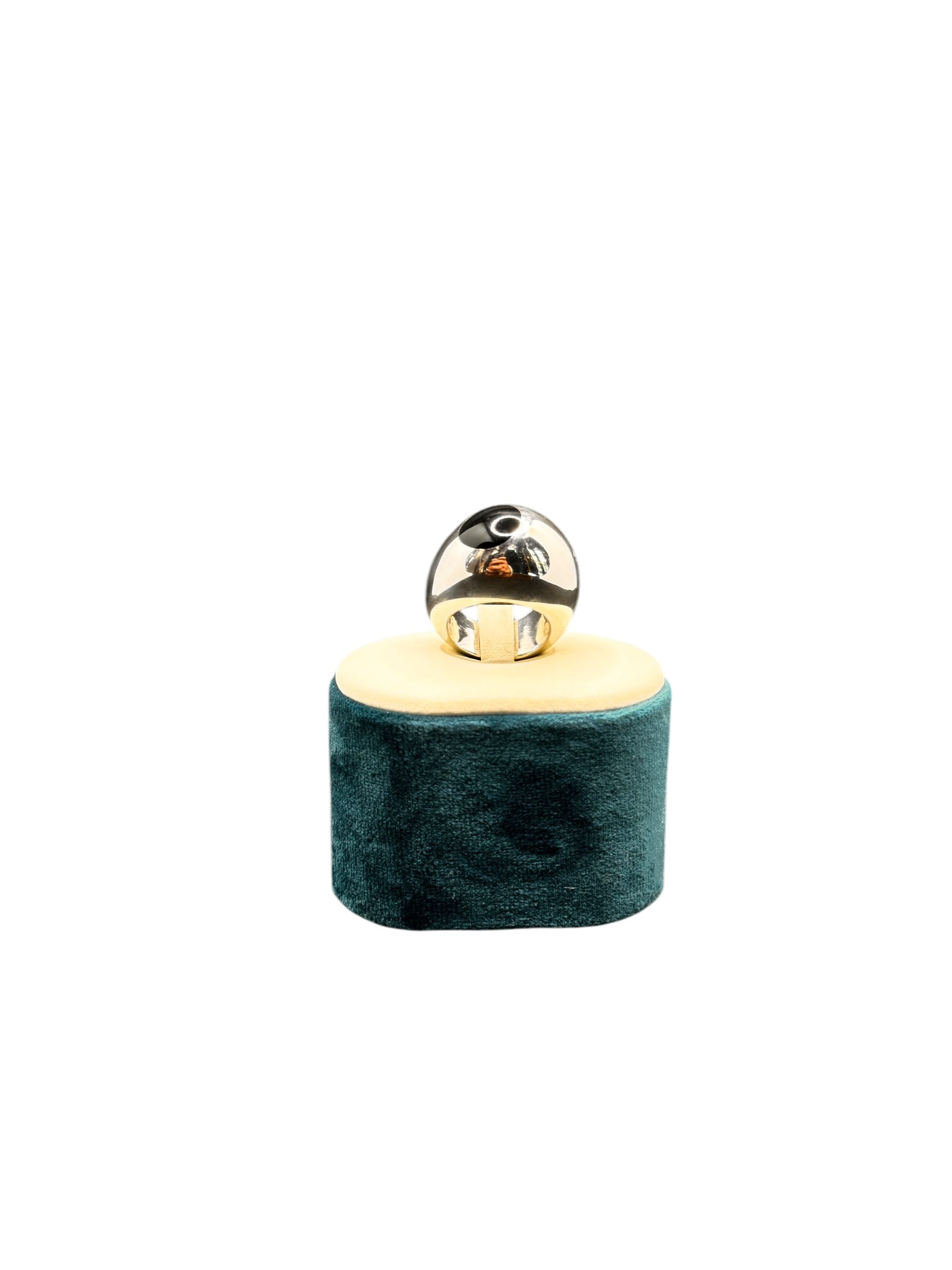 Pianegonda Damen-Bandring aus Silber mit schwarzem Onyx – AA010511