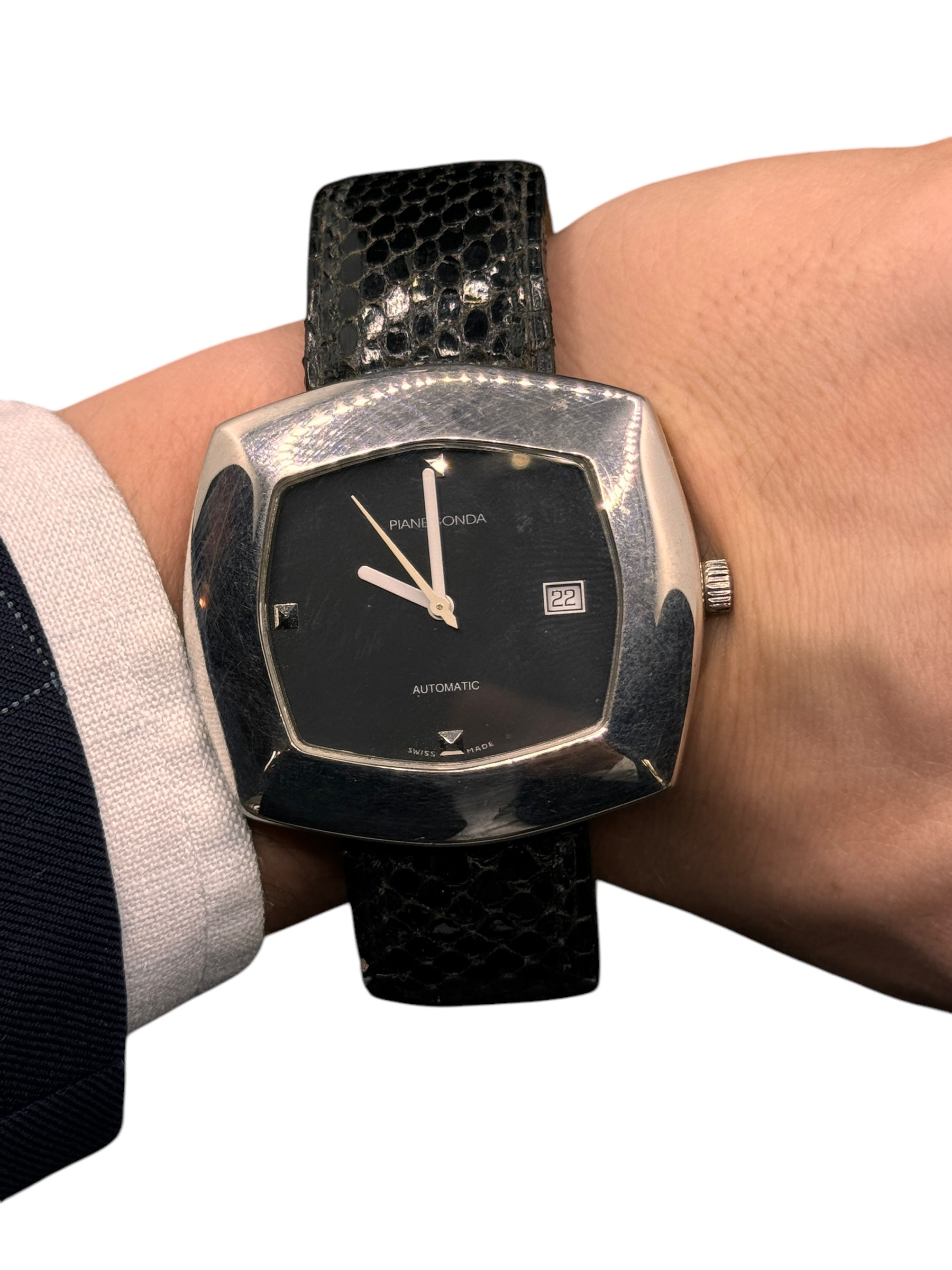 Orologio unisex Pianegonda, automatico, 40mm, collezione Vintage - W002-1-nero