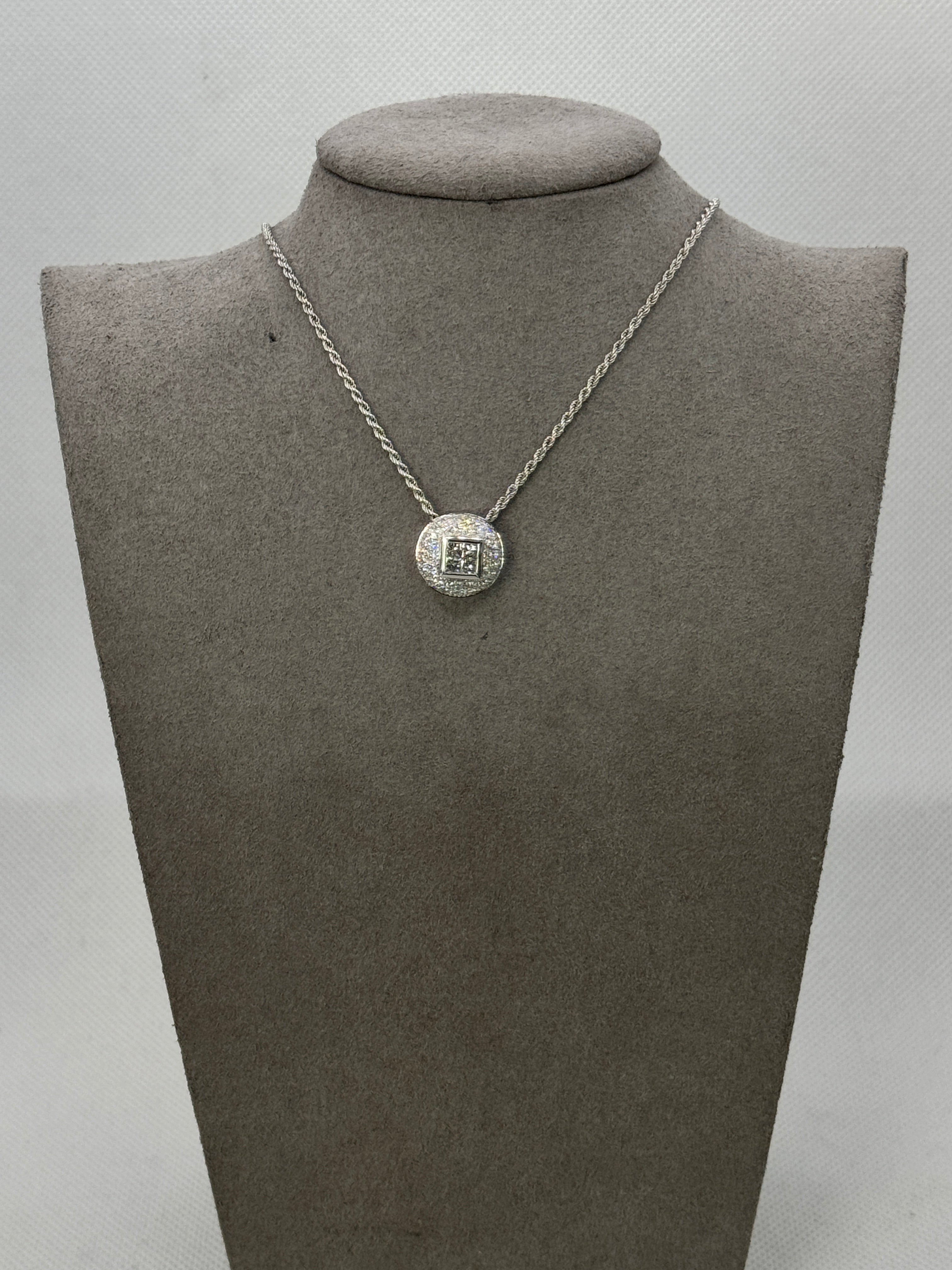 Centoventino-Weißgold-Diamantkette, 0,90 ct – 07G65BB0000