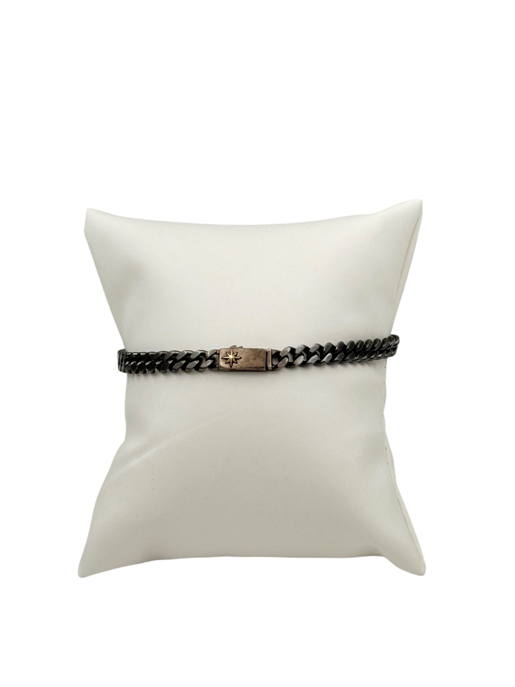 Bracciale Zancan da uomo in argento brunito, collezione Cosmopolitan - EXB659-N