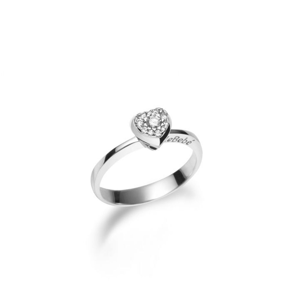 Bague Le Bebé en or blanc avec diamants | Petite Fille – Les Amours – LBB116