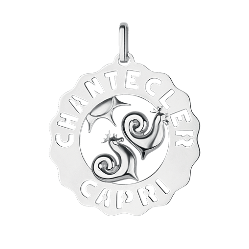 Pendentif Et Voilà Logo Argent - Code 33697
