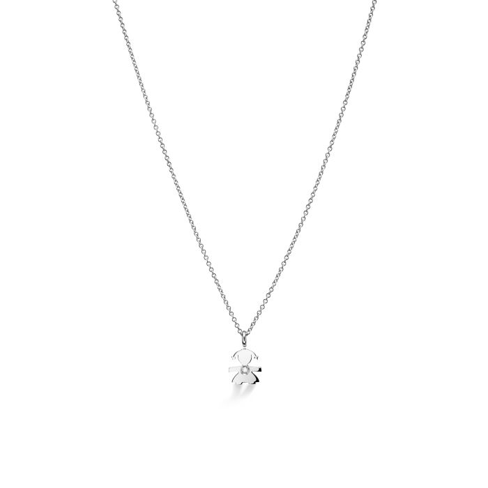 LE BRICIOLE - BABY-ANHÄNGER AUS WEISSGOLD UND DIAMANTEN - LBB334