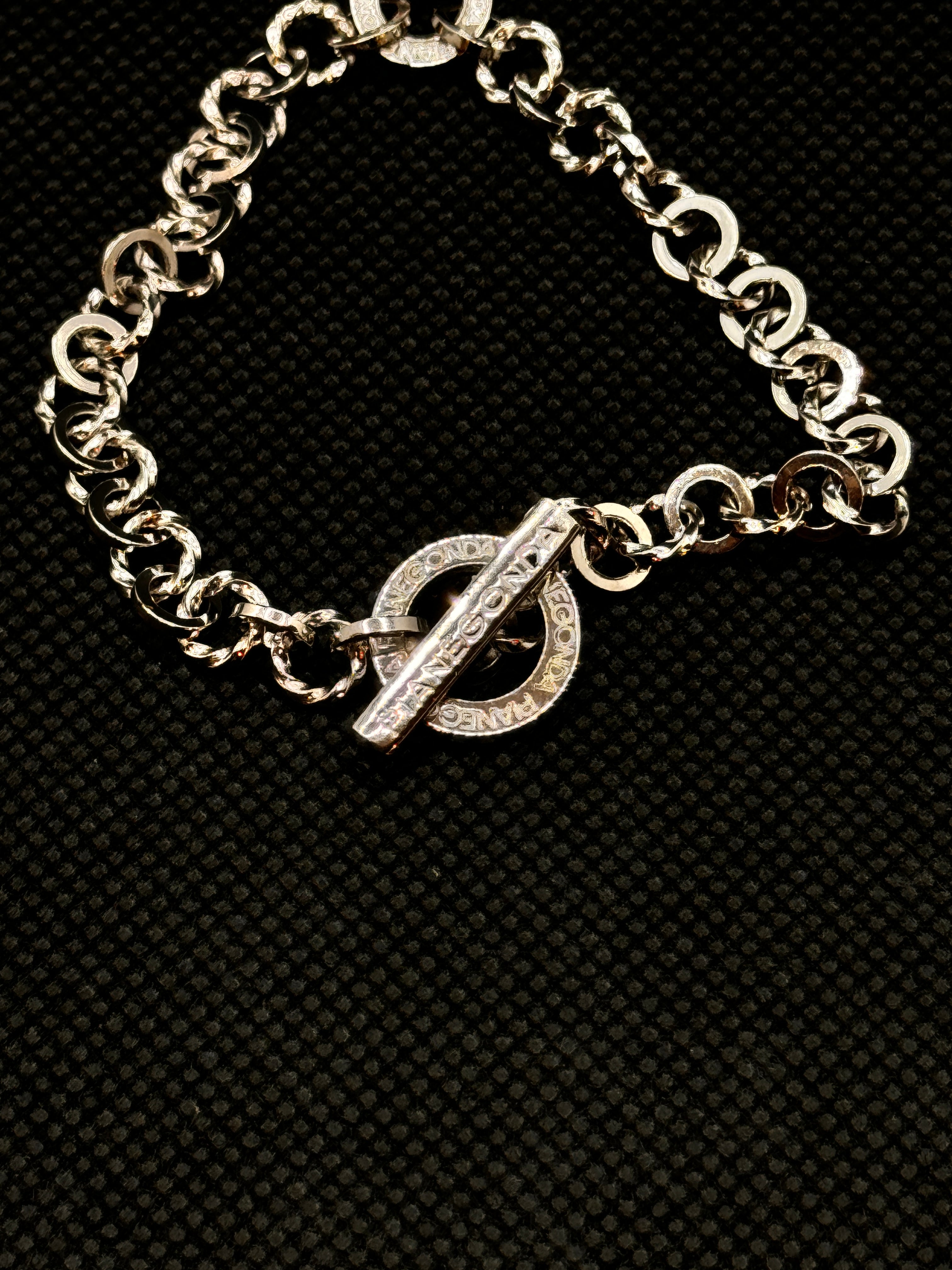 Pianegonda Silberarmband mit silbernem Herzanhänger und roter Emaille - BA010845