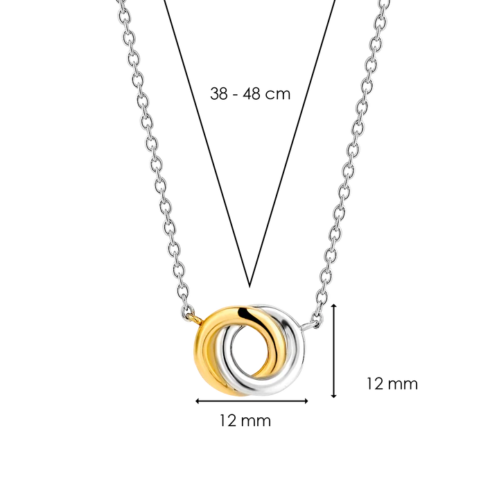 Silver necklace - 3915SY