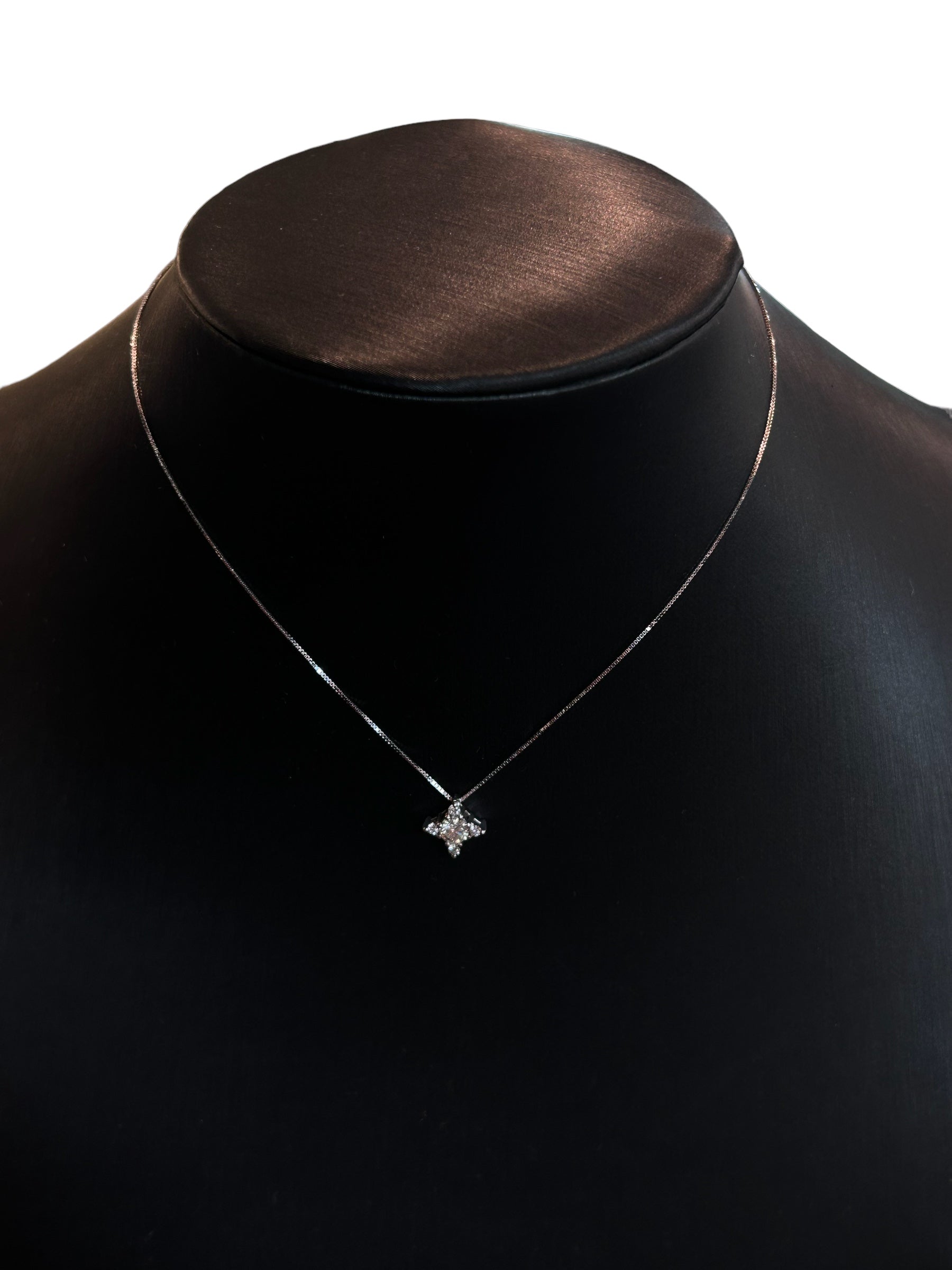 Diana – Halskette aus Weißgold und Diamanten, 0,22 ct – CL DIANA 71