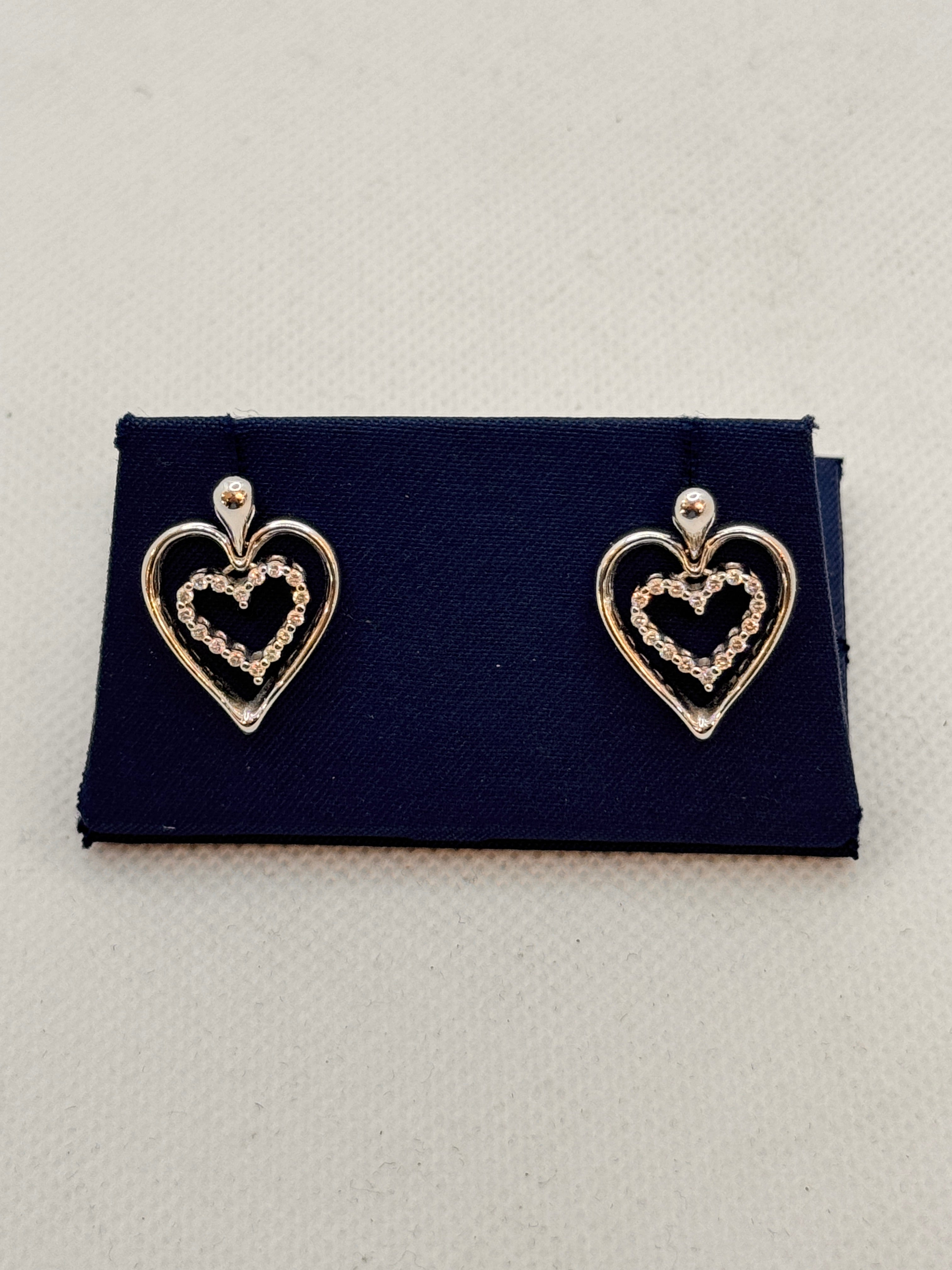 Chimento Herzohrringe aus Weißgold und Diamanten - 82097252