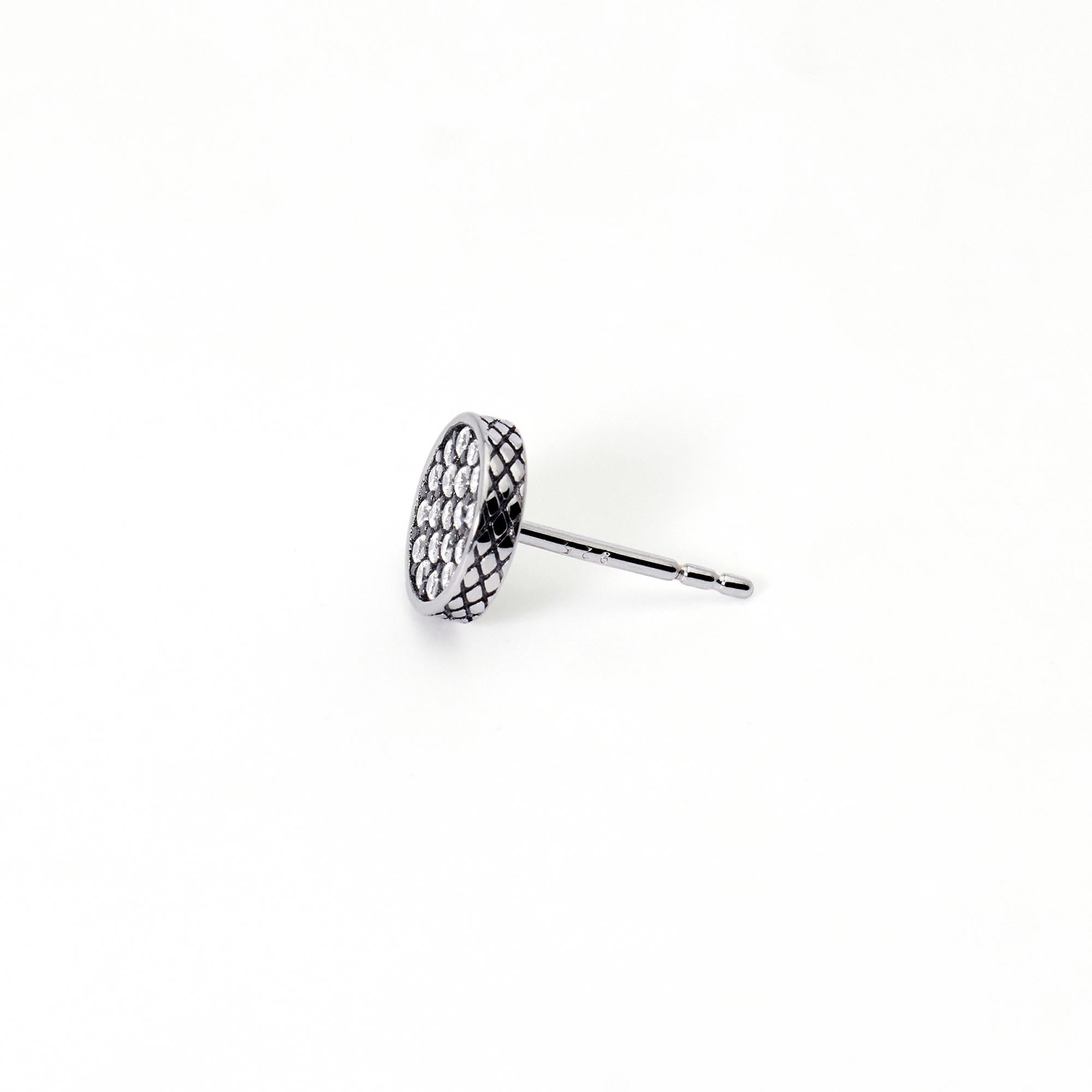 Mabina Uomo – Mono-Ohrring aus Silber mit Pavé MONOMANIA – 563627