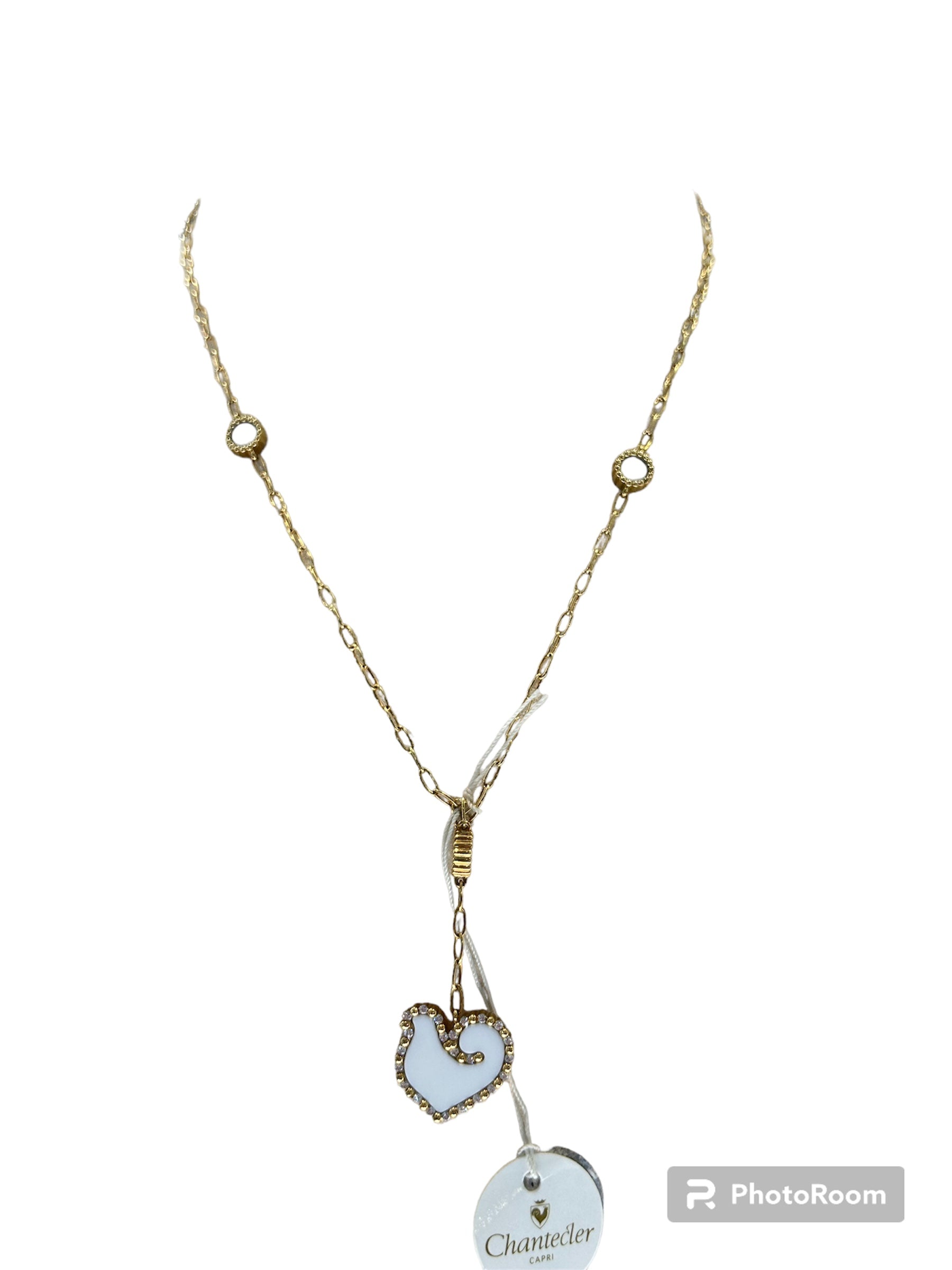 Chantecler Anima 70 Halskette aus 18 Karat Gelbgold, Kogolong und Diamanten – 37079