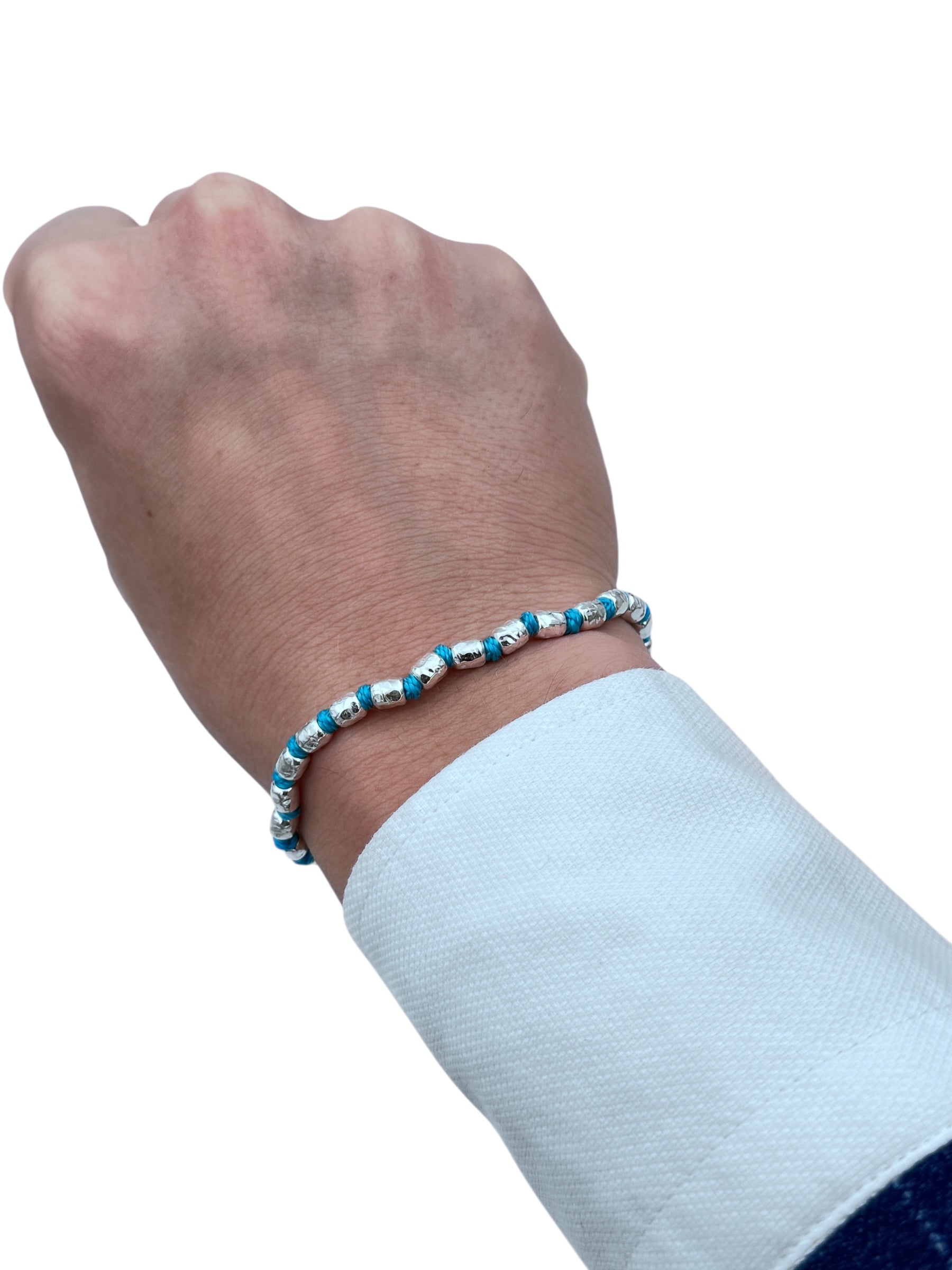 Bracciale Spadarella in argento, unisex, colore tiffany - SPBR431-tiffany