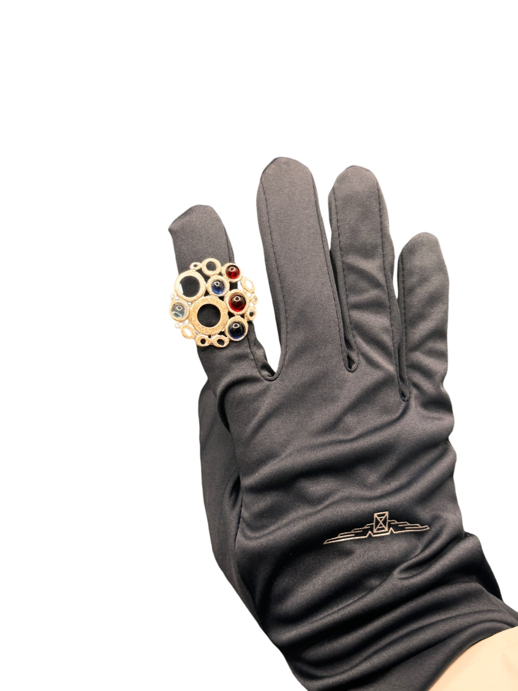 Labriola-Ring aus Silber mit rotem und blauem Spinellquarz – AG1123BS