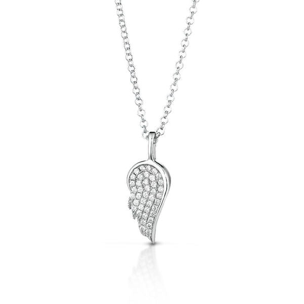 COLLANA ROBERTO GIANNOTTI ALA IN ARGENTO E ZIRCONI - GIA310