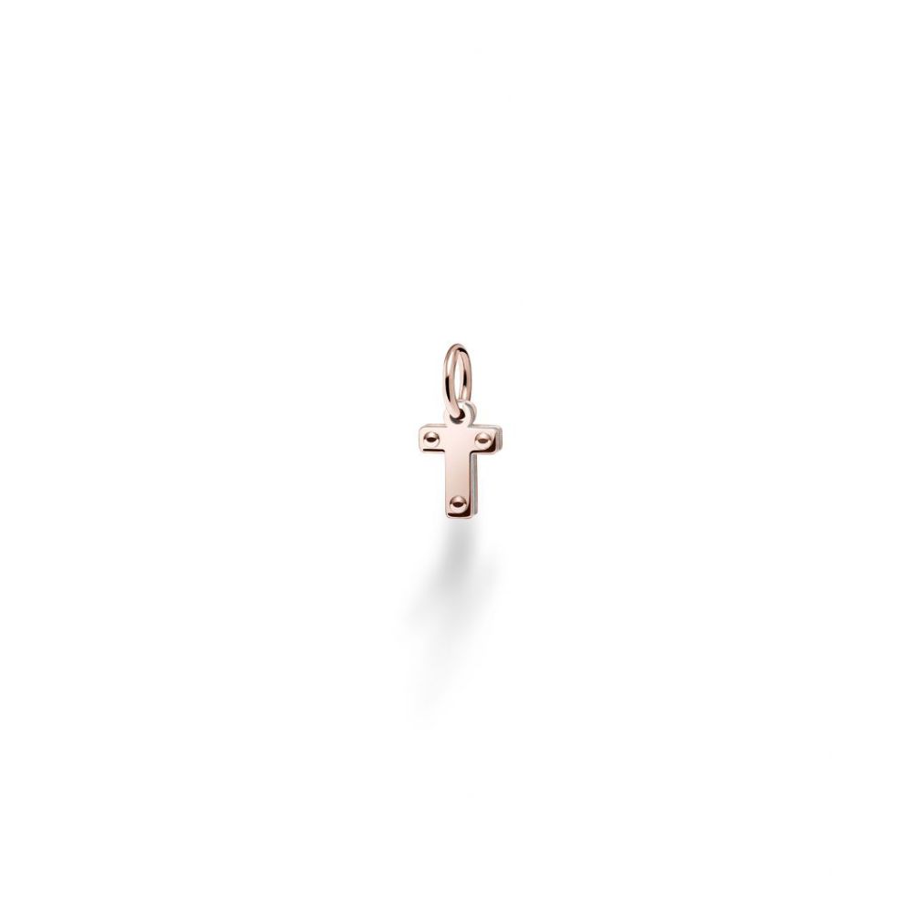 Le Bebè Charm in Roségold und Silber mit Buchstabe T – Lock Your Love – LBB170-T