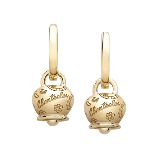 Kleine Ohrringe Chantecler, Kollektion Suamèm, aus 9 Karat Gelbgold – 40604