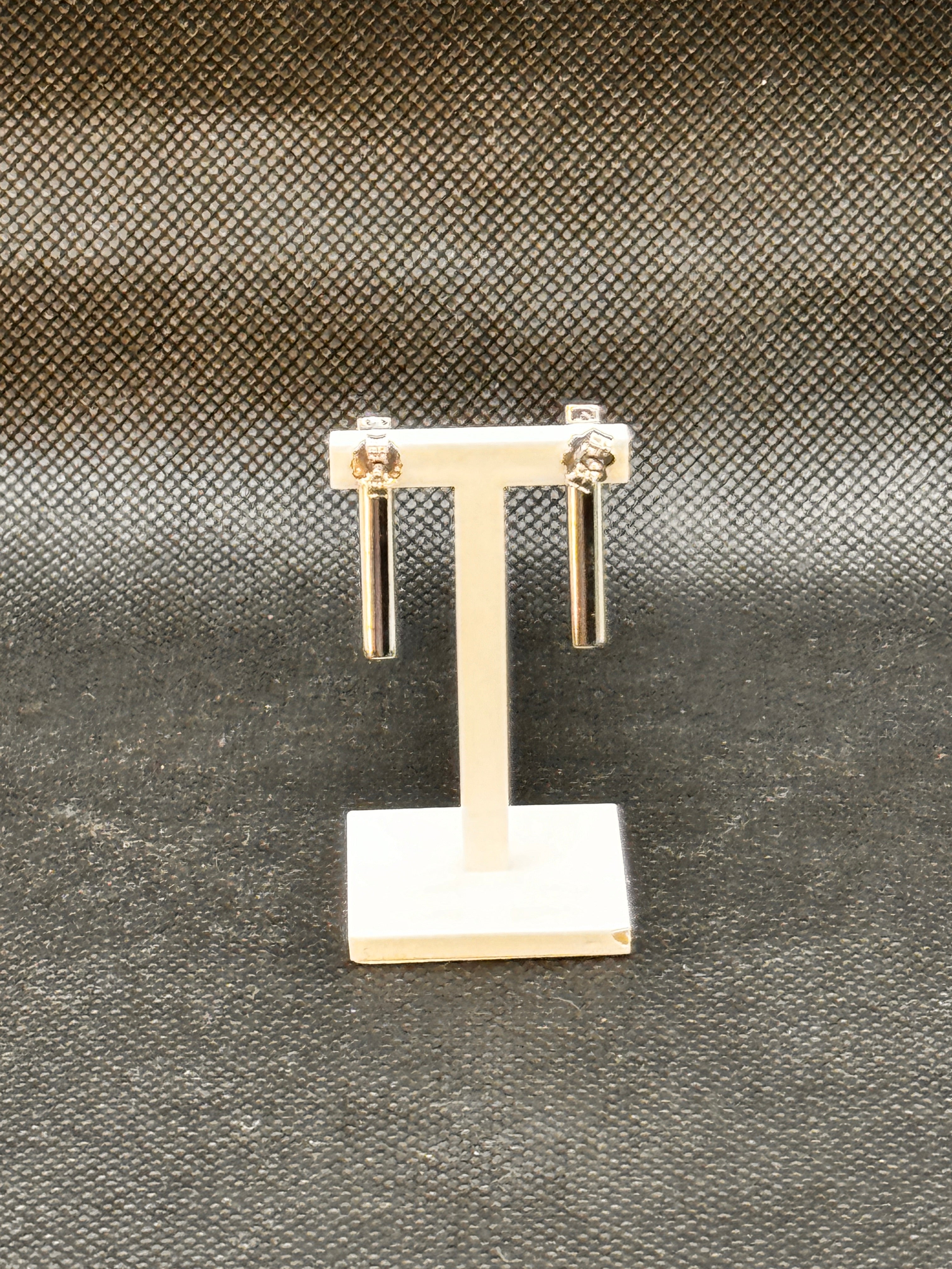 Pianegonda-Silberohrstecker mit zentralem Diamanten, Veritas-Kollektion – OA010231