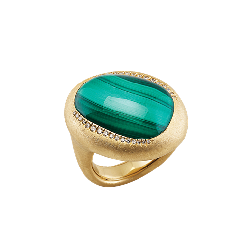 Enchanté ring Satin yellow gold - 42935