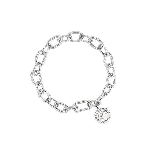 Bracciale Chantecler in argento 18cm con maglie ovali - 42977