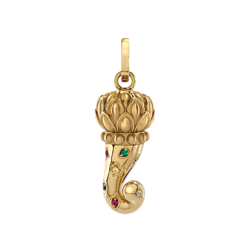 Ciondolo Chantecler Corno medio in Oro giallo 9kt - 43706