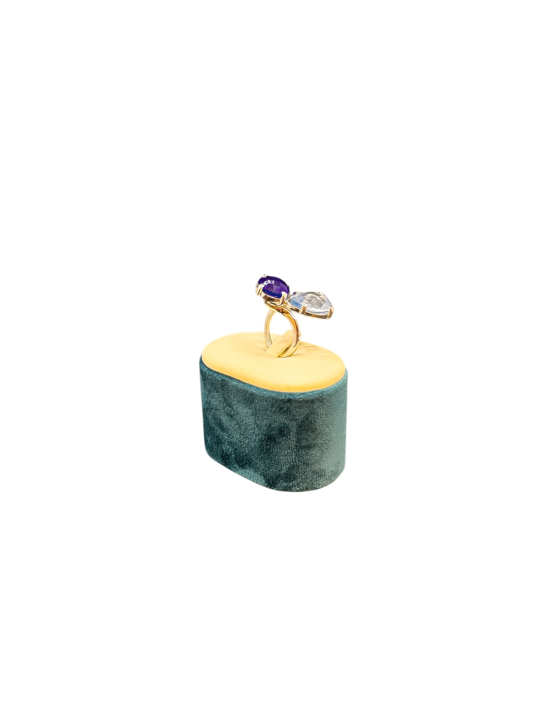 Labriola Silberring mit blauem Spinell und Aquamarinsteinen – AG1041/B