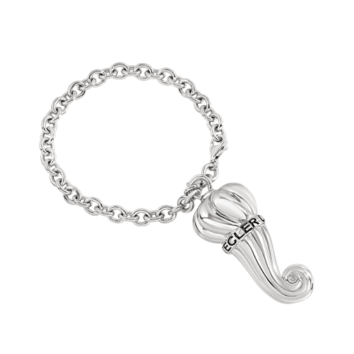 Portachiavi Chantecler Et Voilà Corno grande in Argento - 44059