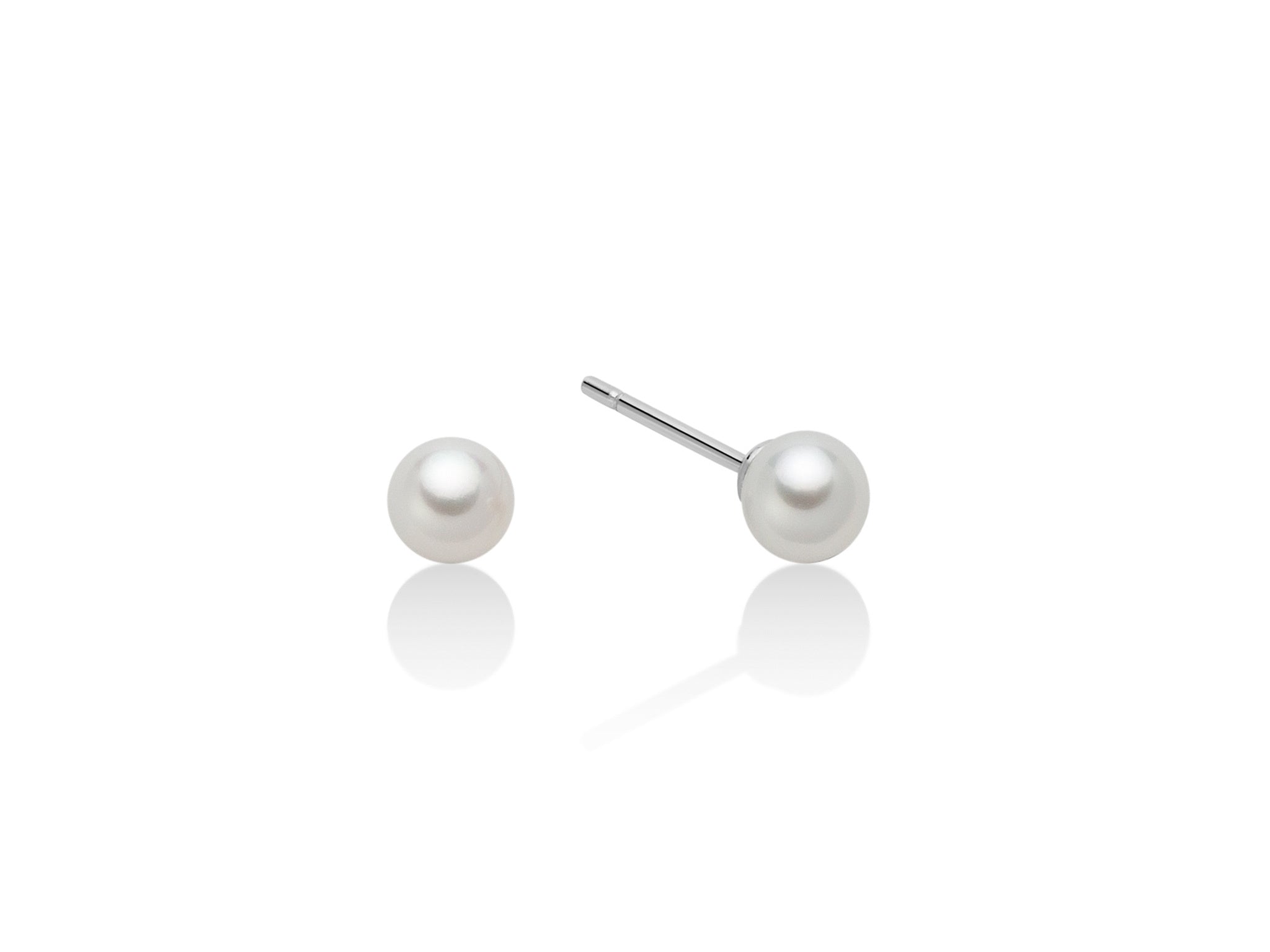 Orecchini Miluna di perle gemelle Oriente in oro bianco - PPN555BMV3