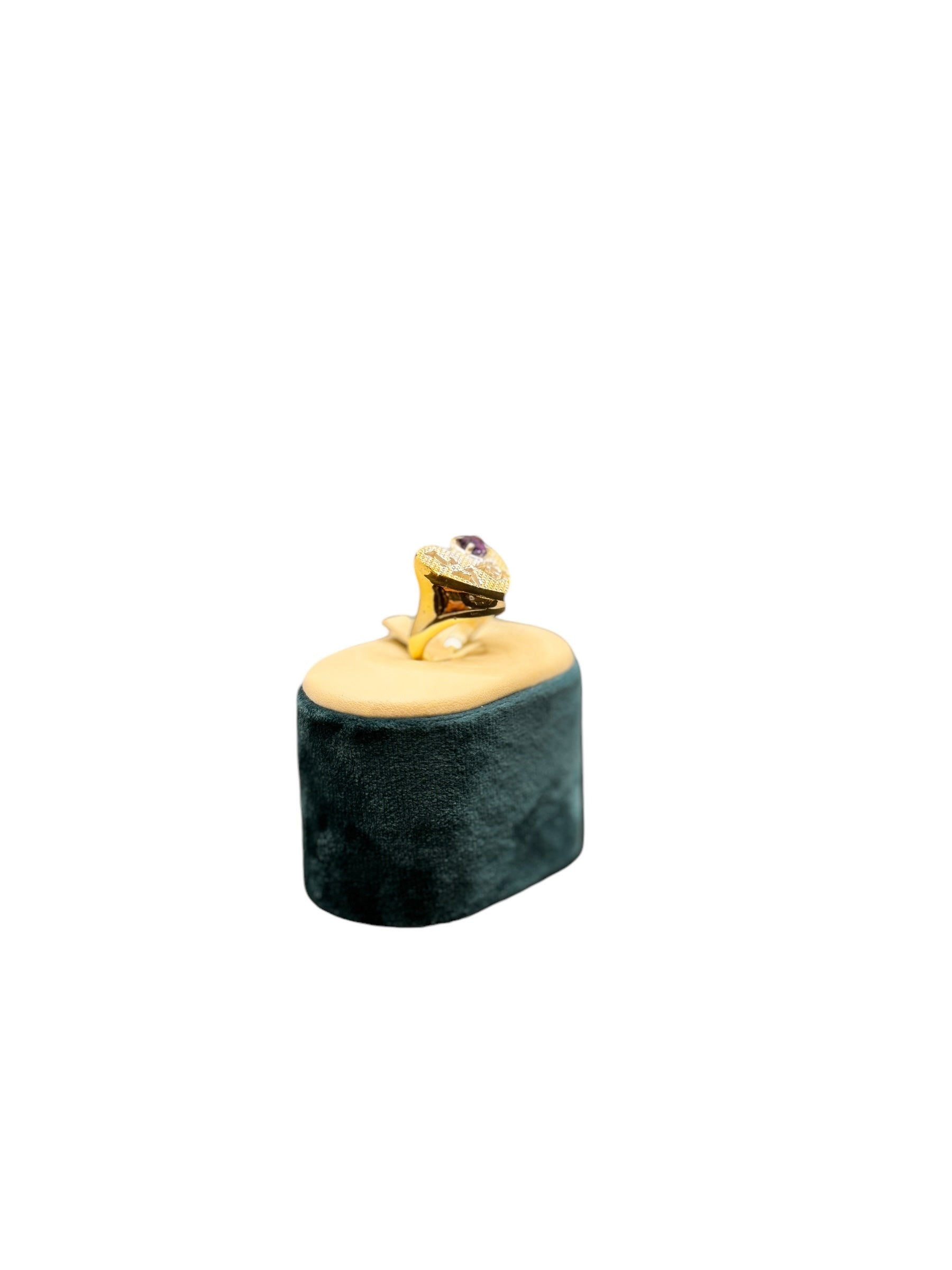 Labriola-Ring aus Silber und weißer Emaille mit dem Wort LOVE – AG1033/B