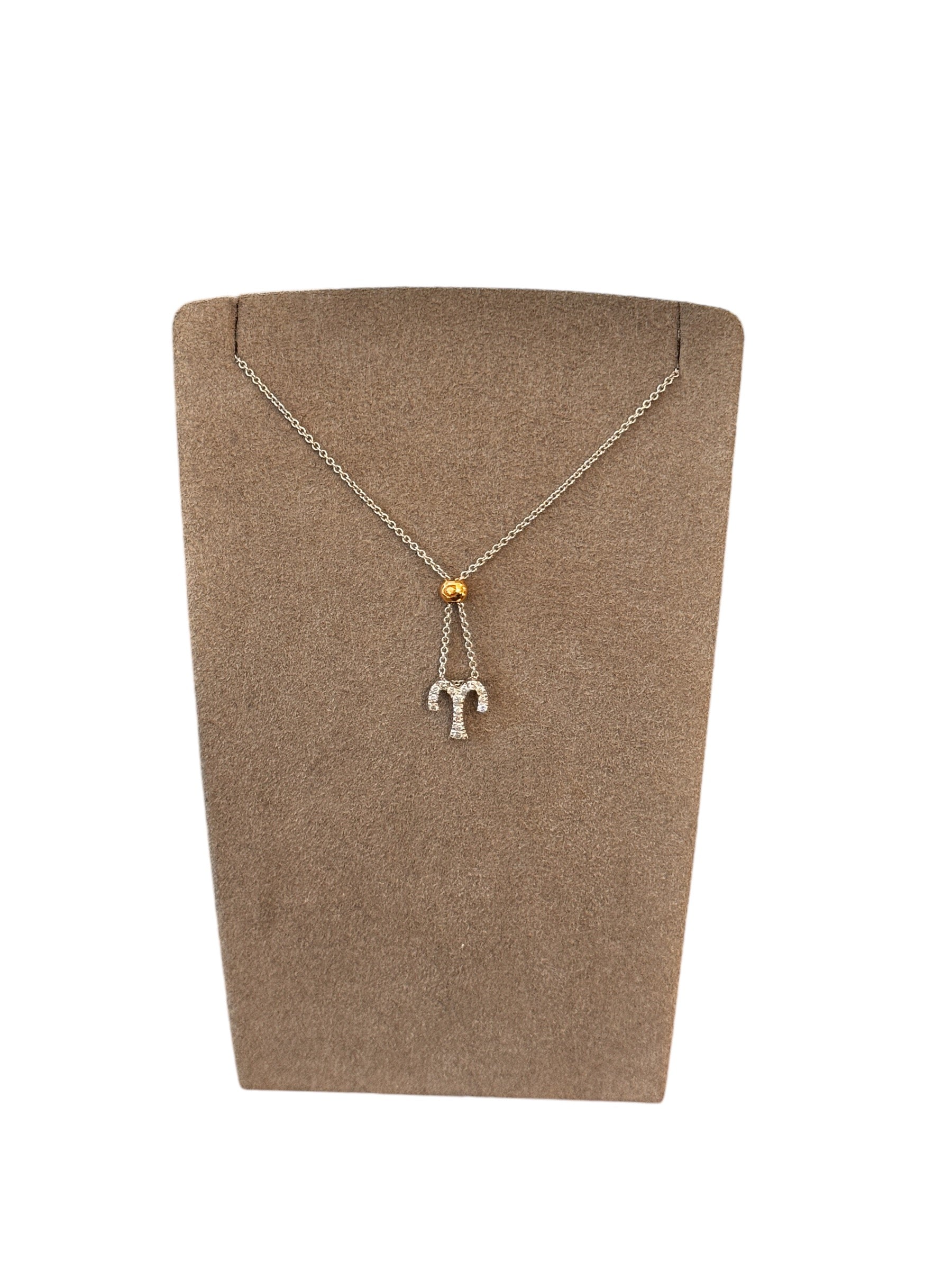 CHIMENTO Weißgold- und Diamanthalskette, Sternzeichen Widder, 0,14 ct – 81975305
