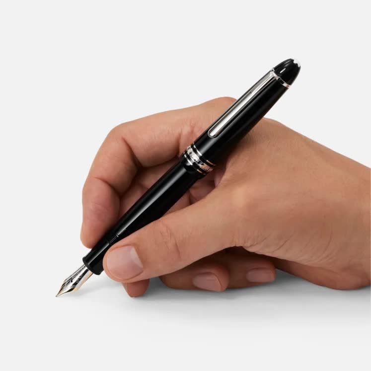 Montblanc penna Stilografica Meisterstück Placcata in Platino LeGrand - 132443
