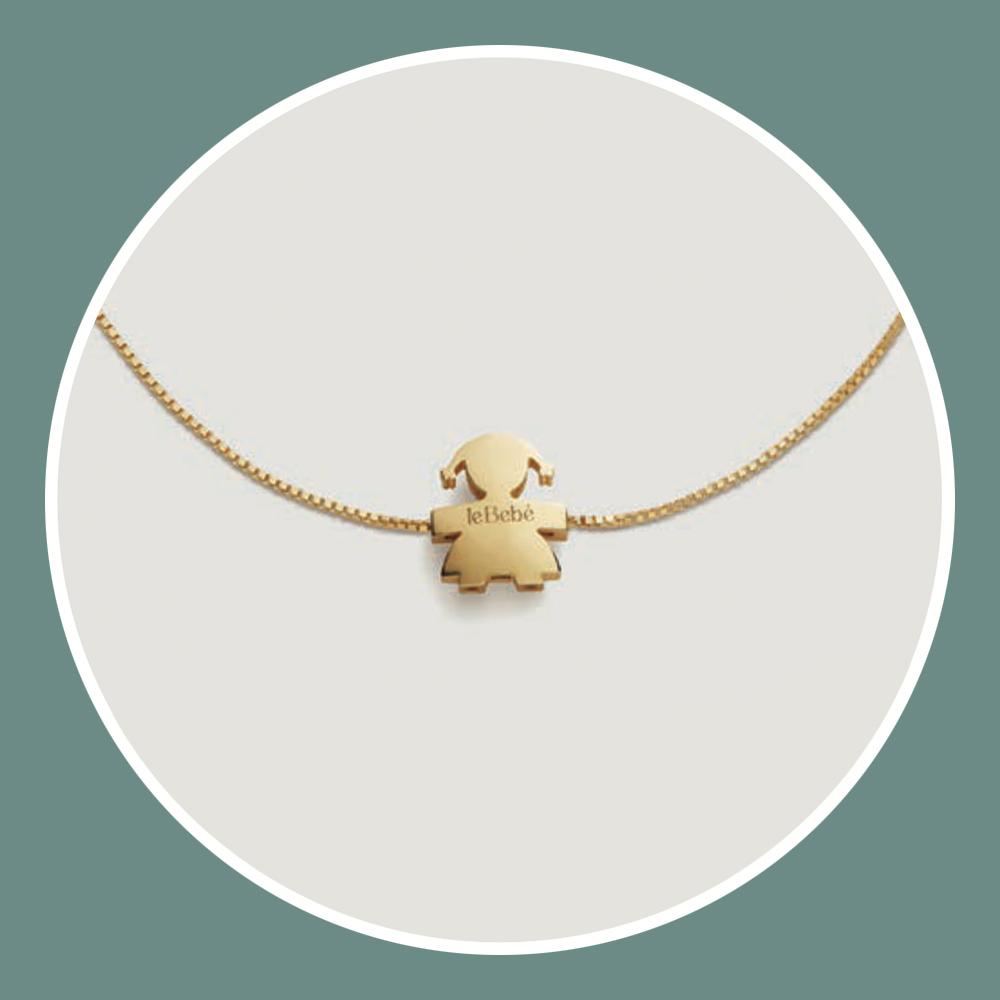 I TESORINI ARMBAND IN BABYFORM AUS GELBGOLD - LBB931