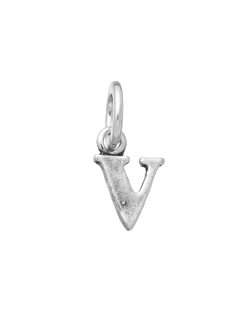 Mini-Buchstaben-Logo „V“-Charm – 10897