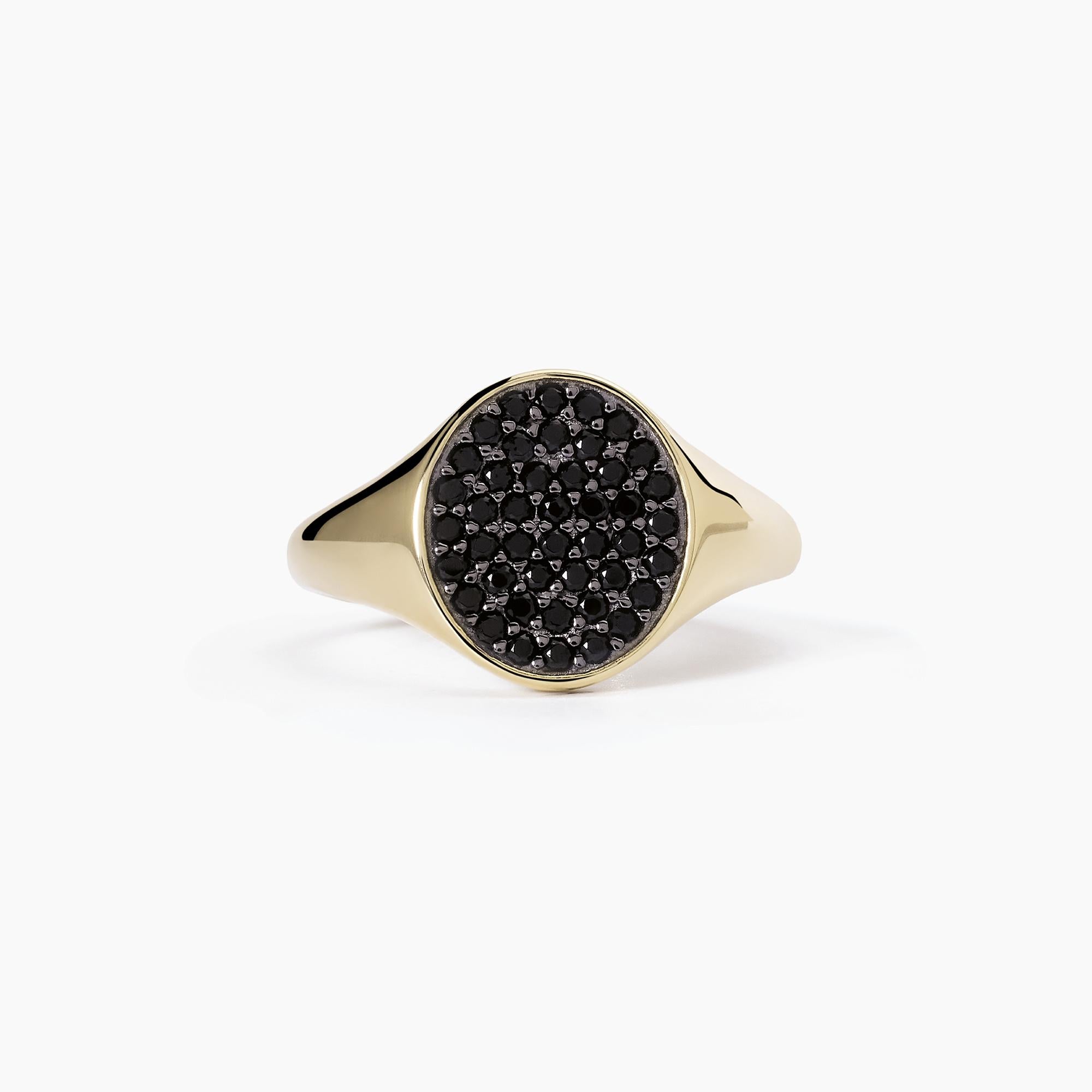 Mabina Donna – Chevalier-Ring mit schwarzem Pavé CHEVALIER – 523315