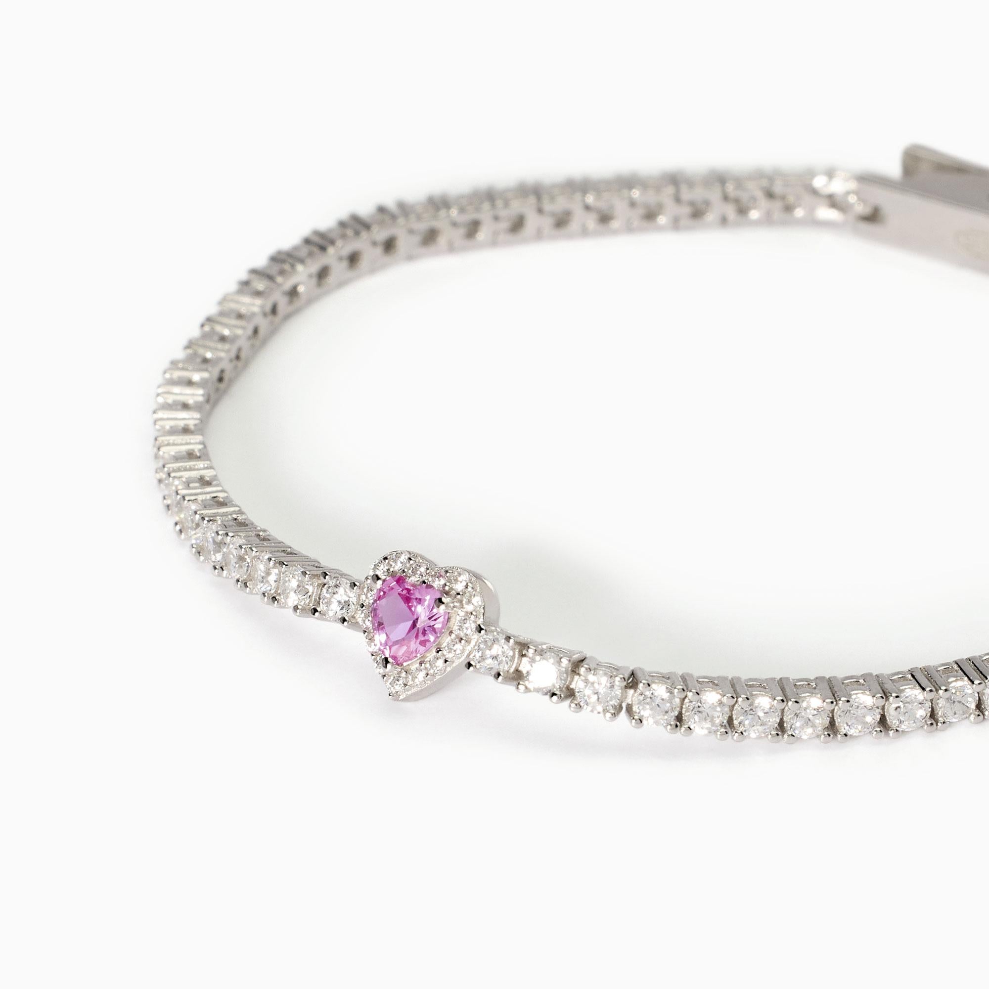 Mabina Donna - Bracelet tennis femme avec tourmaline synthétique LOVE AFFAIR - 533838-16