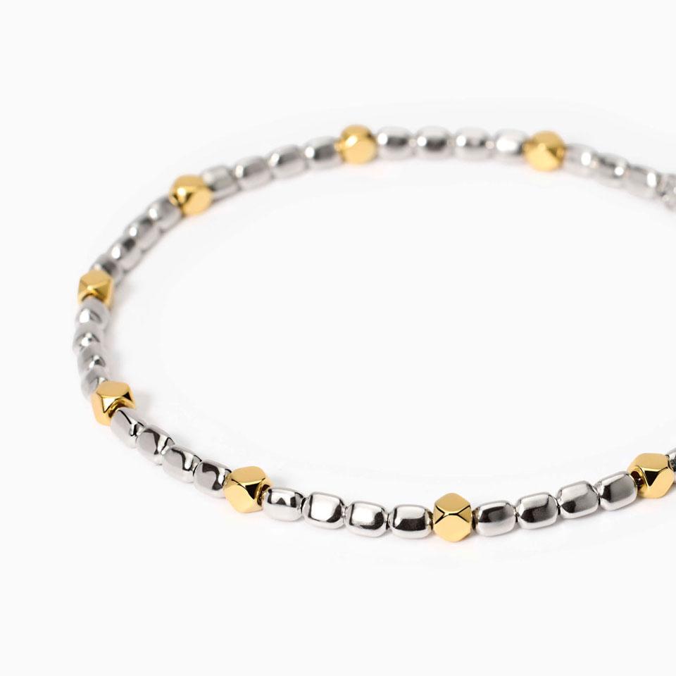Mabina Uomo - Bracciale regolabile con elementi placcati oro California - 534003