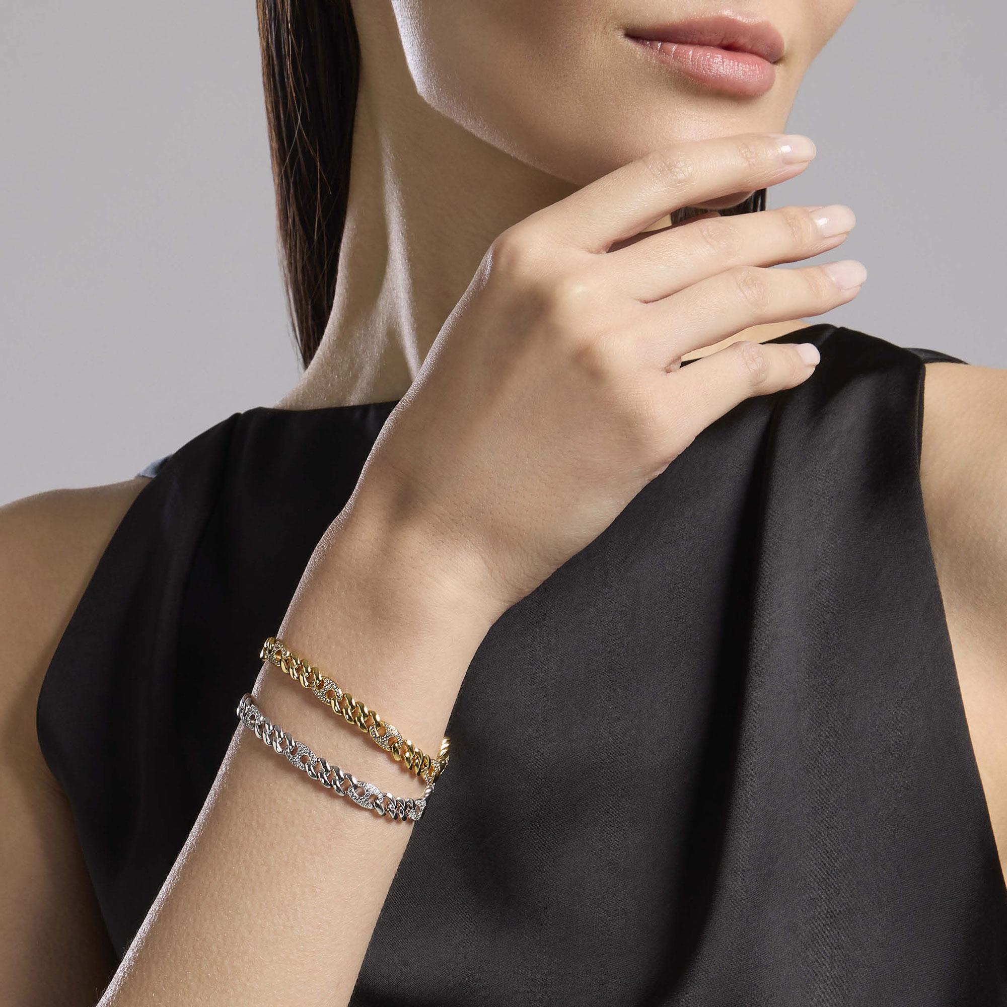 Mabina Donna – Privilegio Armband aus vergoldetem Silber mit Zirkonia – 534063