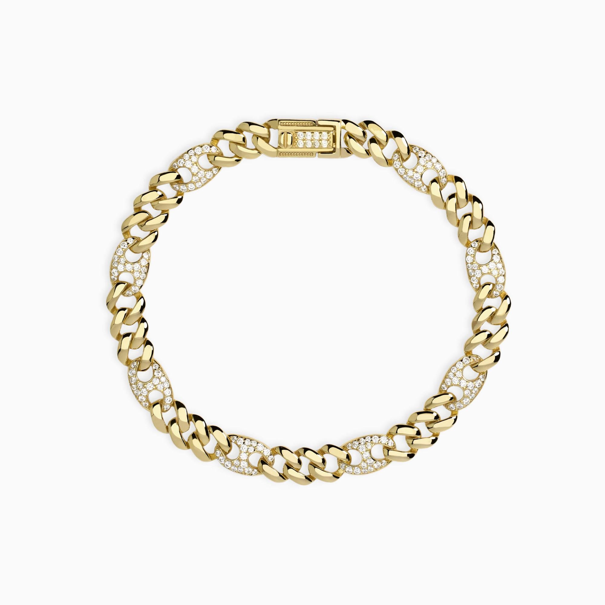 Mabina Donna – Privilegio Armband aus vergoldetem Silber mit Zirkonia – 534063