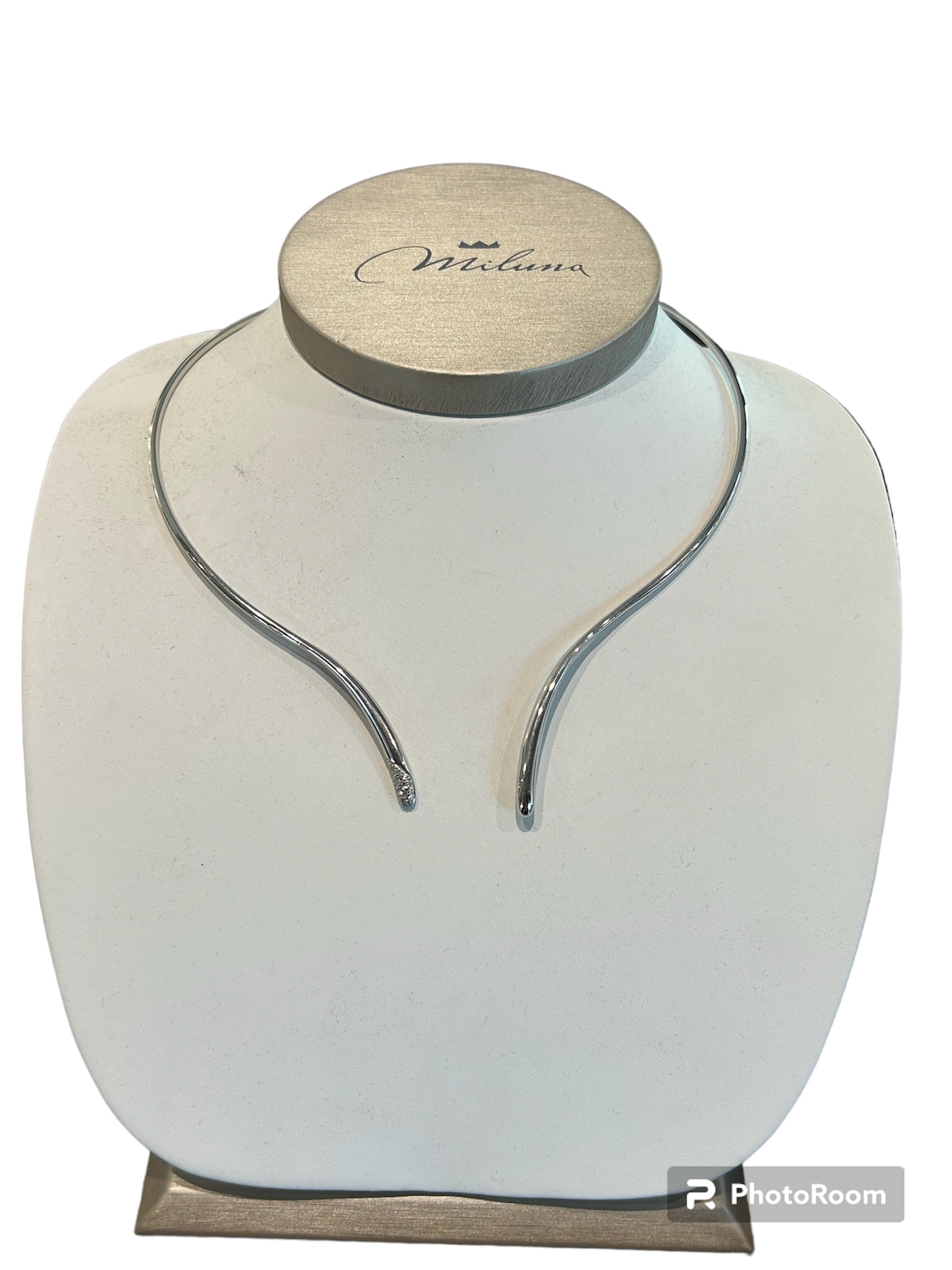 Miluna Halskette aus Weißgold und Diamanten, 10,5 Gramm – CLD1060