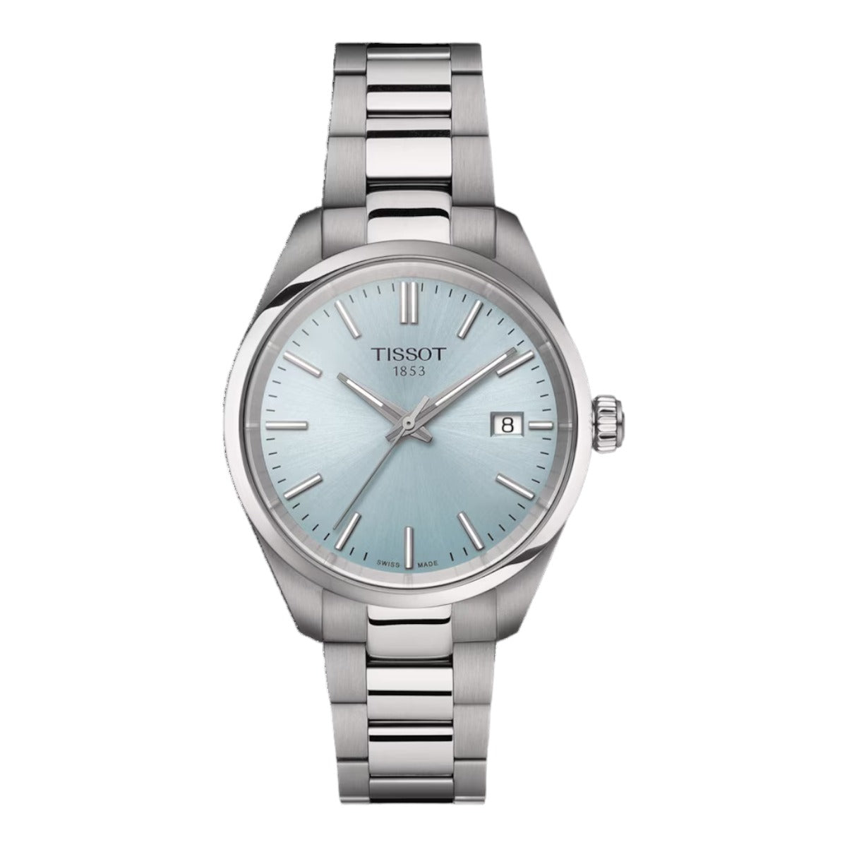TISSOT PR 100 34MM, eisblaues Zifferblatt - T1502101135100