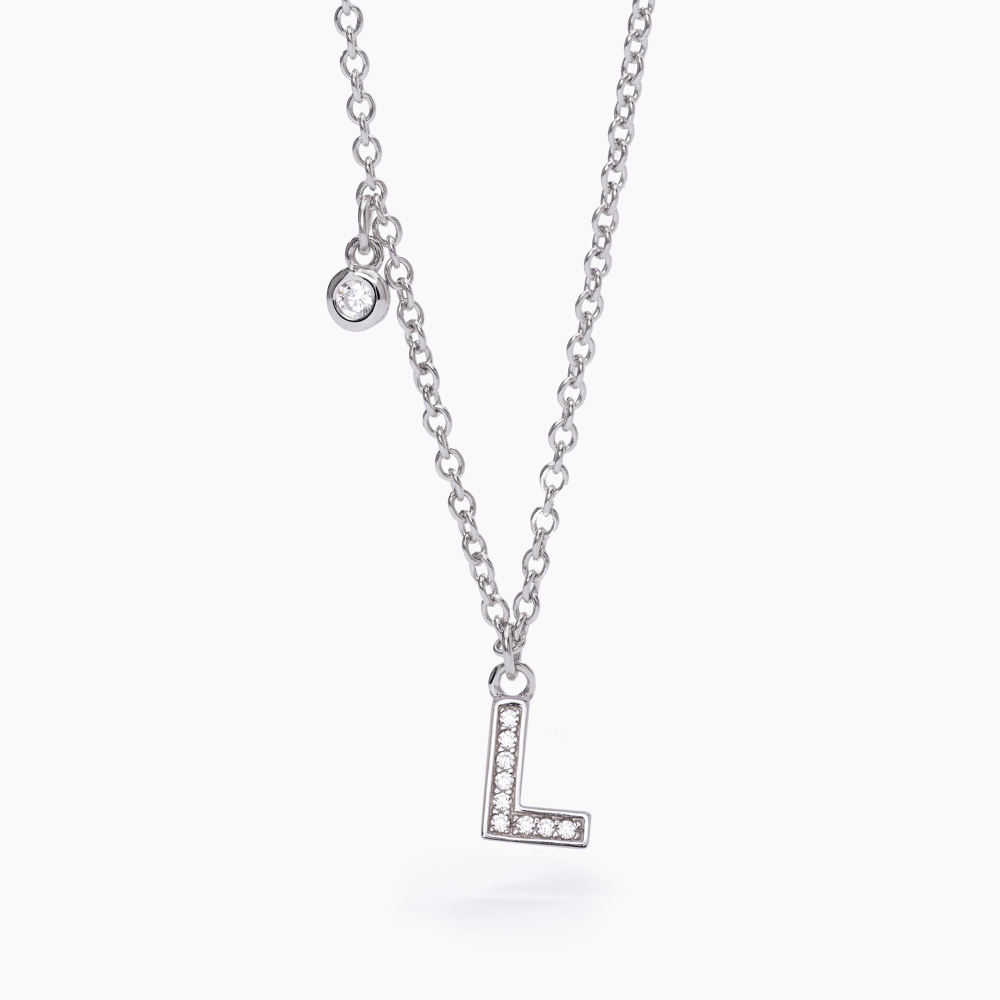 Mabina Donna – Choker mit Buchstabe „L“ – 553500L