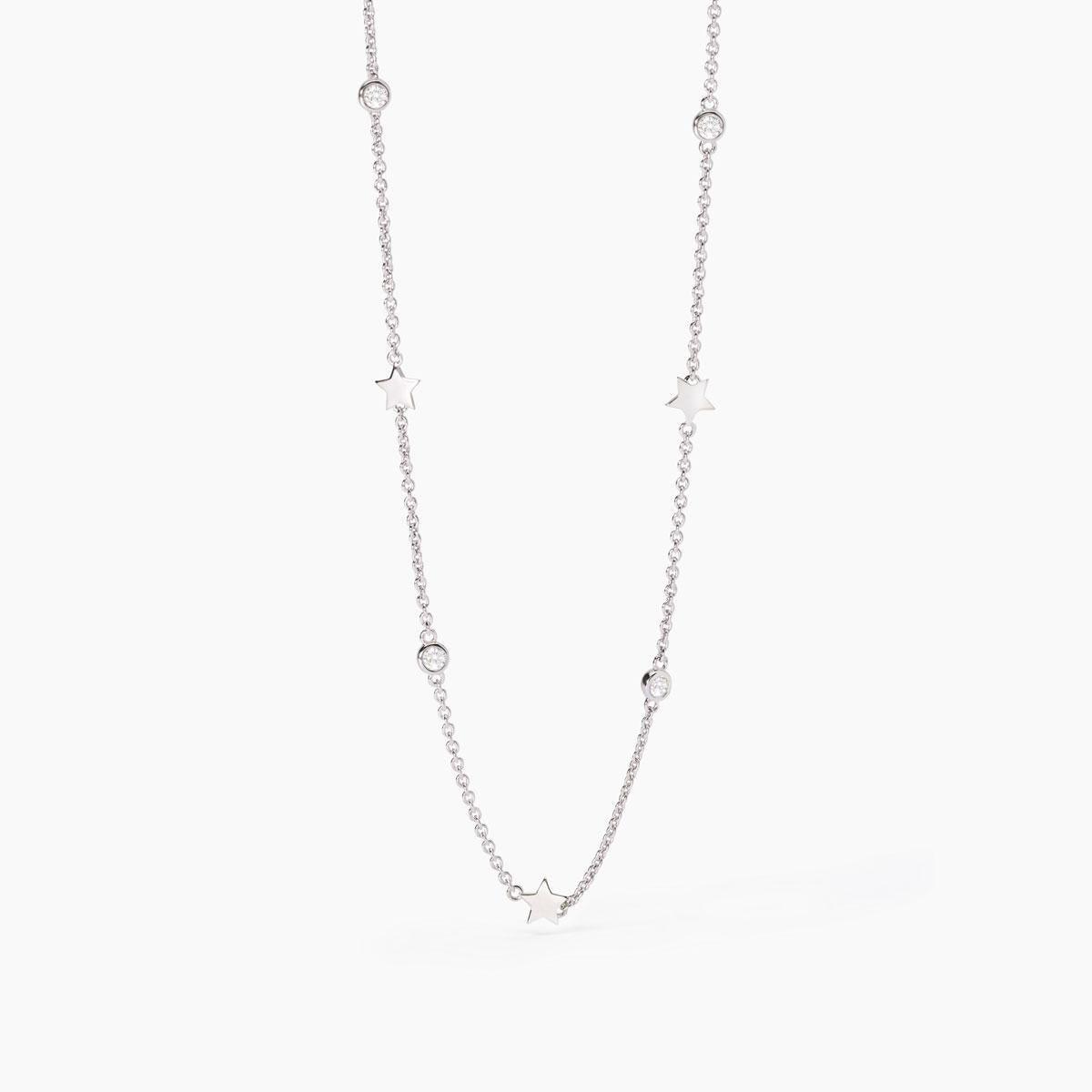 Mabina Donna - Choker mit Sternen und Zirkonen NARCISO - 553704