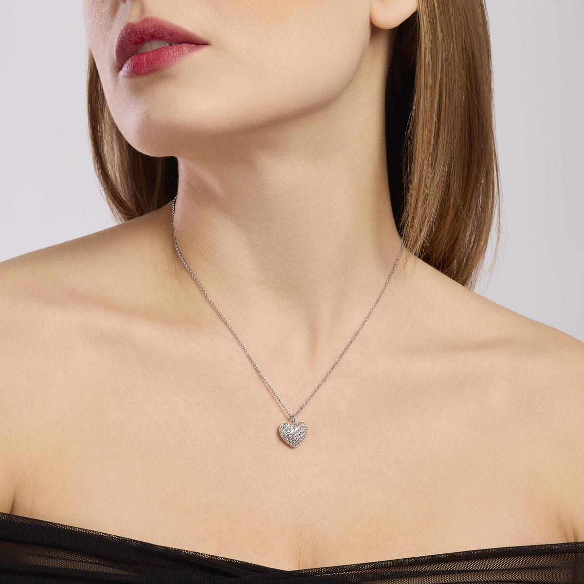 Mabina Donna – Love Gesture Zirkonia Herz-Halsband – 553709